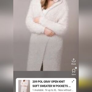 POL Women's Soft Cream Cardigan